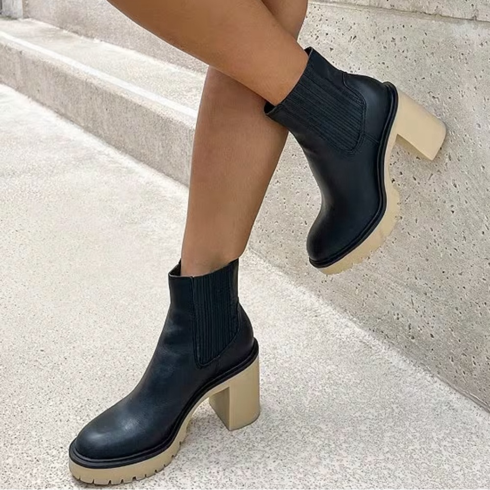 Dolce Vita Caster Platform Lug Sole Chelsea Boots
